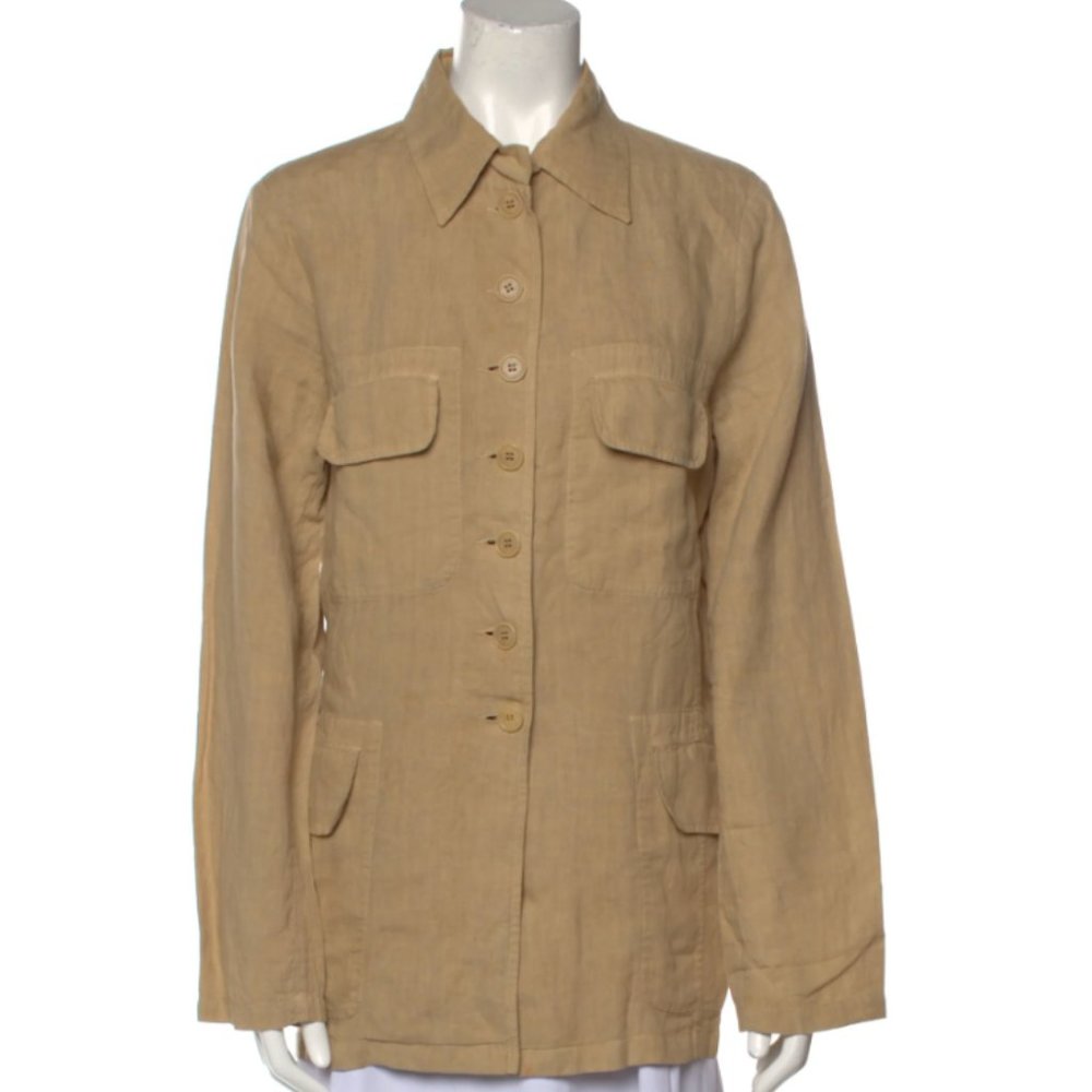 Etro Long Sleeve Button-Up Top/Jacket, Size M